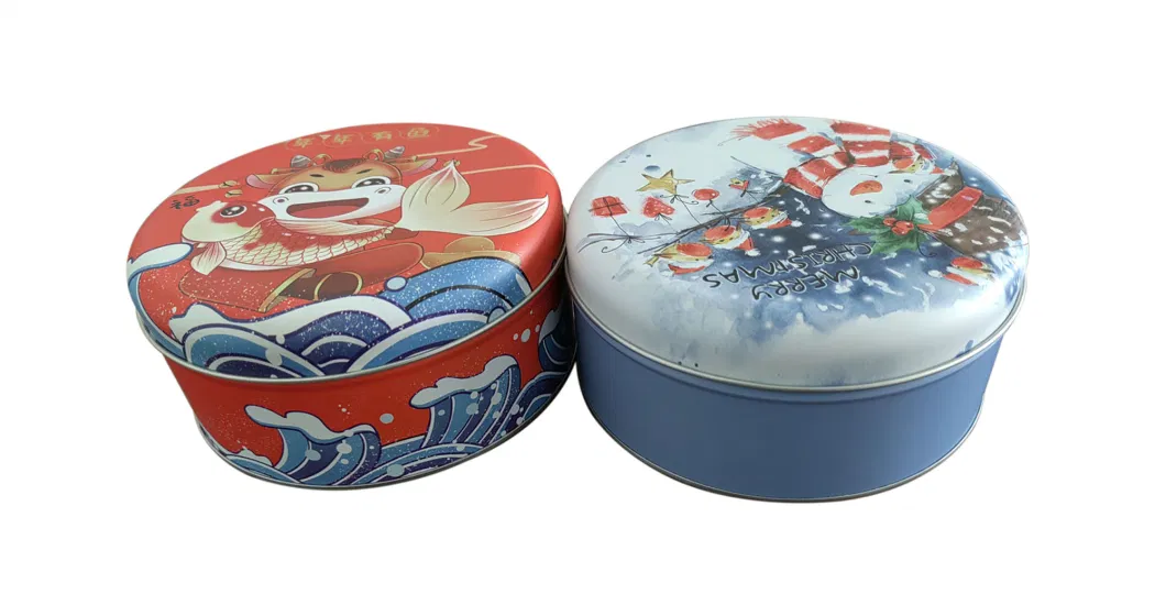 New Style Round Box Gift Coin Candy Game Tin Box