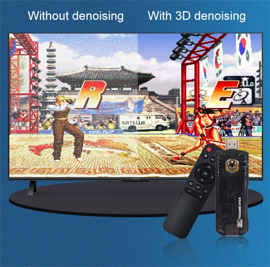 Mini Game Stick X8 8K Video Console 64GB Lite 4K Game Box