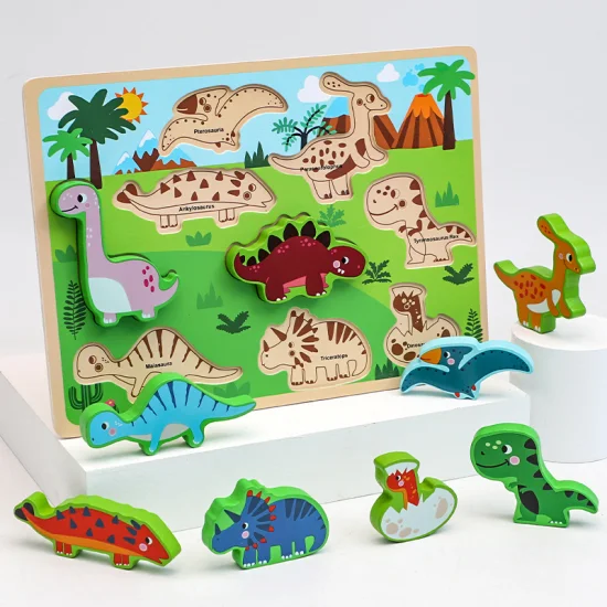 3D-Puzzle aus Holz, Montessori-Formsortierspiel, Früherziehungsspielzeug